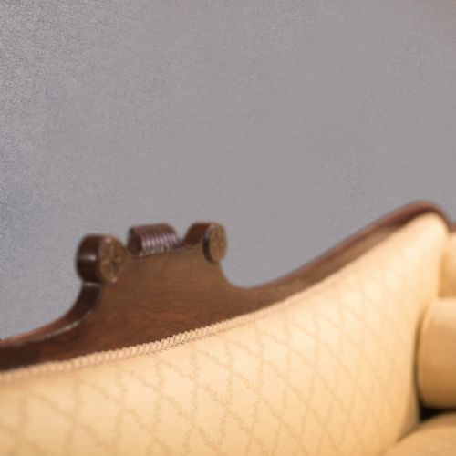 fig 2. Antique Regency Sofa, English Day Bed, Mahogany c.1830 3 or 4 Seater