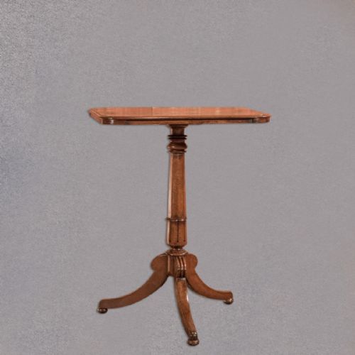 fig 3. Antique Wine Table, Late Regency, Occasional, Side, Lamp, English Oak, c.1830