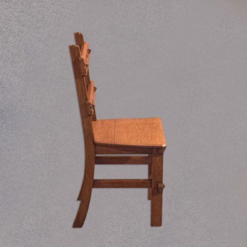 fig 2. Arts & Crafts English Oak Chair, c.1900