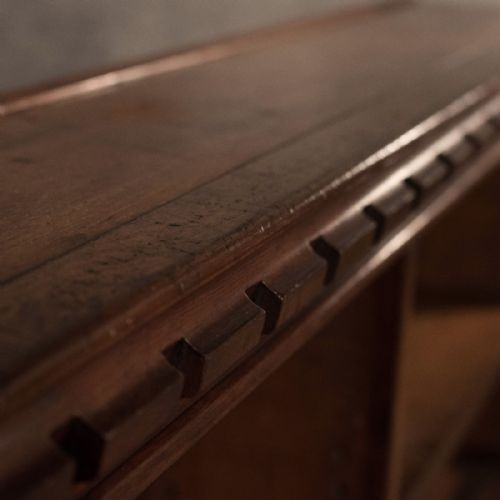 fig 3. Antique Oak Open Bookcase Gothic Church Victorian c1850