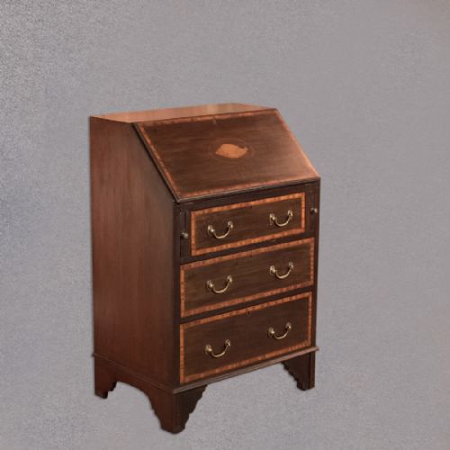 Edwardian Mahogany Bureau, C.1910