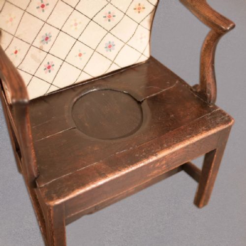 fig 3. Late Georgian Oak Open Armchair, c.1800