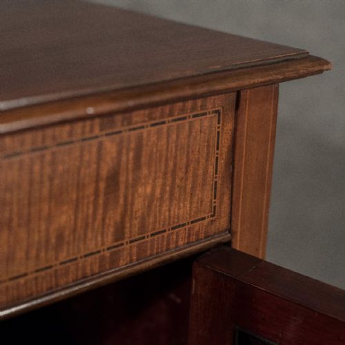 fig 3. Antique Small Music Cabinet Side Table Bedside Cupboard Edwardian Mahogany c1910