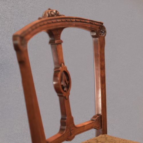 fig 3. Aesthetic Period Set of Four Dining Chairs, c.1890