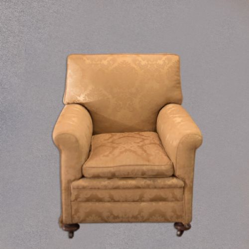 Edwardian Armchair & Footstool, C.1910