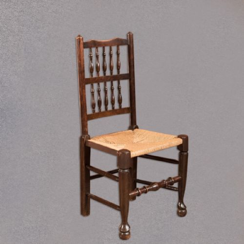 fig 2. Set of 4 Victorian Spindle Back Chairs, Oak c.1900