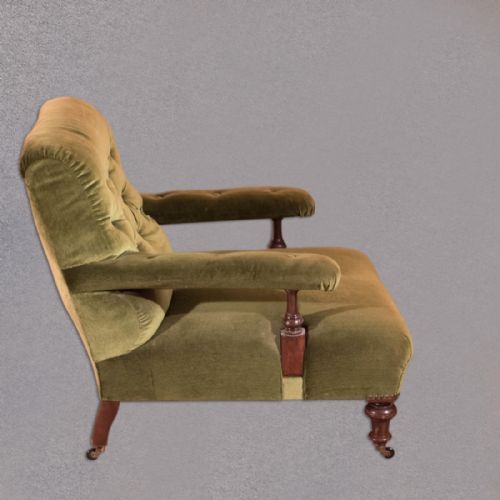 fig 3. Victorian Button Back Armchair, c.1900
