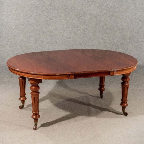 fig 1. Antique Dining Table Large Extending Seats From 4 - 10 Victorian Mahogany c1870