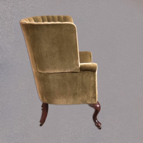 fig 2. Victorian Antique Armchair, Scottish Fireside Wing Back