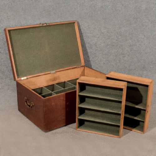 Antique Oak Silver Chest Coffer Storage Trunk Blanket Box Coffee Table C1900