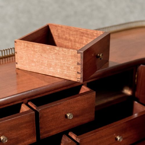 fig 5. Antique Writing Desk Bureau Victorian Mahogany Quality Bon Heur Du Jour c1850