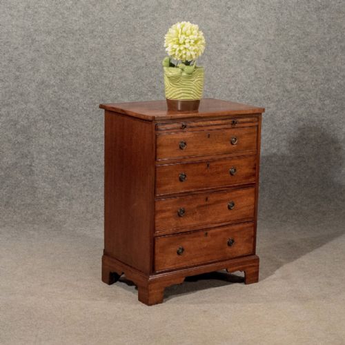 fig 1. Antique Small Bachelors Chest of Drawers Bedside Table Mahogany Victorian c1900