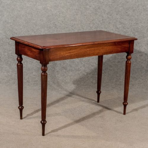 fig 2. Antique Elegant Side Hall Lamp Table - English Georgian - Mahogany c1800