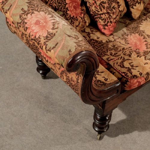fig 5. Antique Settee Regency Period Scroll End Sofa Rosewood Brass Inlay English c1820