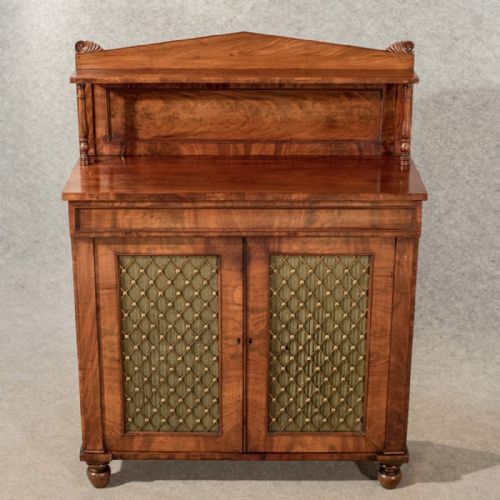 fig 4. Antique Chiffonier Side Cabinet Sideboard Quality Mahogany English Regency c1820