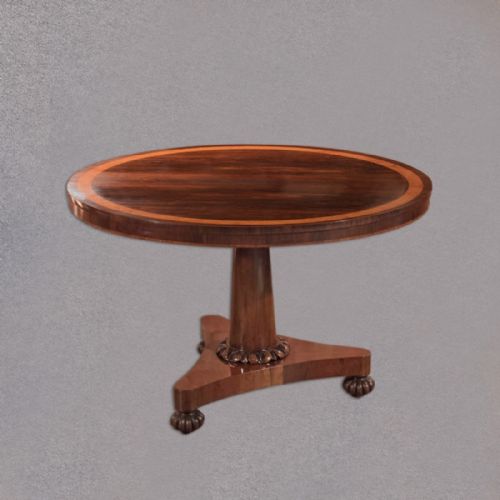 Antique Breakfast Table, William IV Rosewood Tilt Top