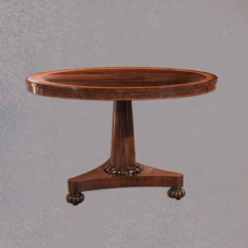 fig 2. Antique Breakfast Table, William IV Rosewood Tilt Top