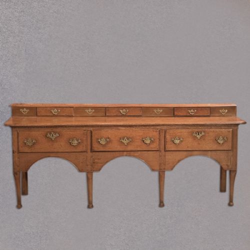 Antique Dresser Base, Georgian Oak Sideboard