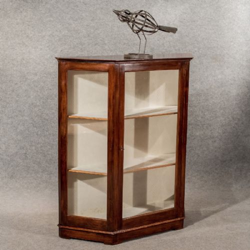 Antique Display China Cabinet Vitrine Quality English Victorian Mahogany C1880
