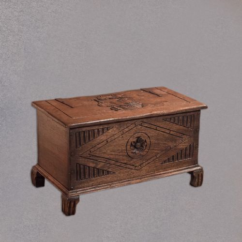 Antique Chest, Early C20th Oak Trunk