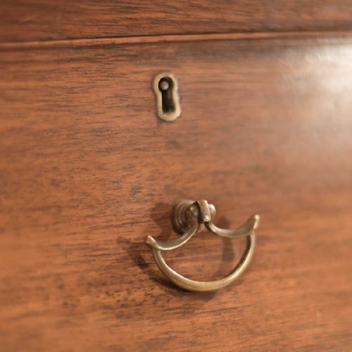 fig 3. Antique Roll Top Desk, George III Mahogany Writing Table