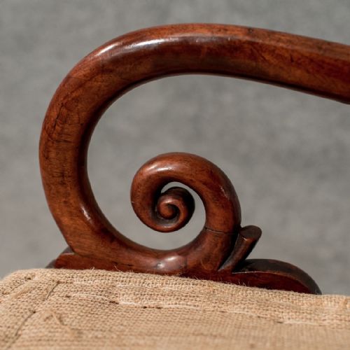 fig 2. Antique Pair William IV Dining Elbow Hall Carver Chairs Quality Mahogany c1835
