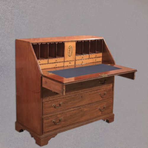 Antique Bureau, Georgian Mahogany C.1780