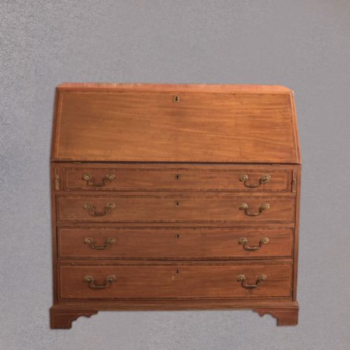 fig 3. Antique Bureau, Georgian Mahogany c.1780