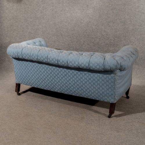 fig 5. Antique Chesterfield Settee Couch Victorian Period Drop End Sofa English c1900
