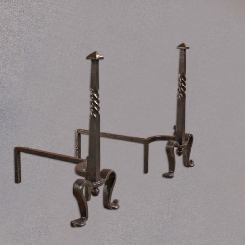 Antique Fire Dogs, Andirons, English C1900
