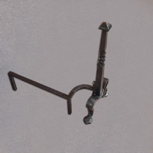fig 1. Antique Fire Dogs, Andirons, English c1900