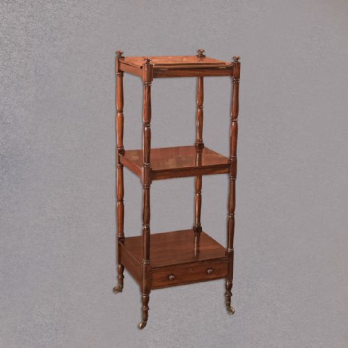 fig 1. Antique Music Stand, Regency Rosewood Whatnot c.1820
