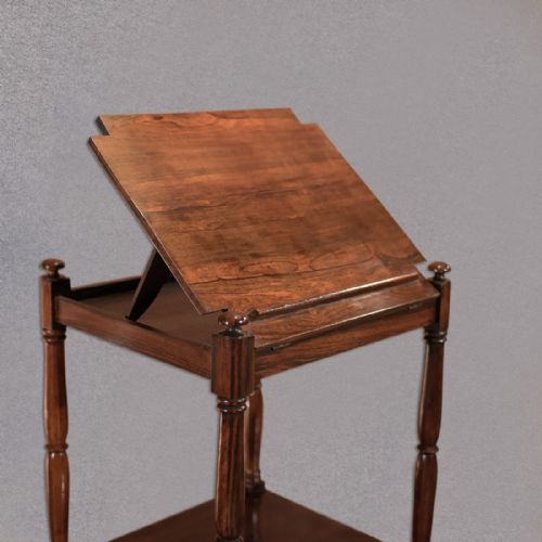fig 2. Antique Music Stand, Regency Rosewood Whatnot c.1820