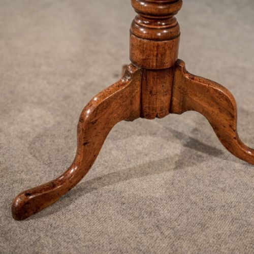fig 3. Antique Tripod Wine Side Lamp Table Quality English Victorian Mahogany c1880
