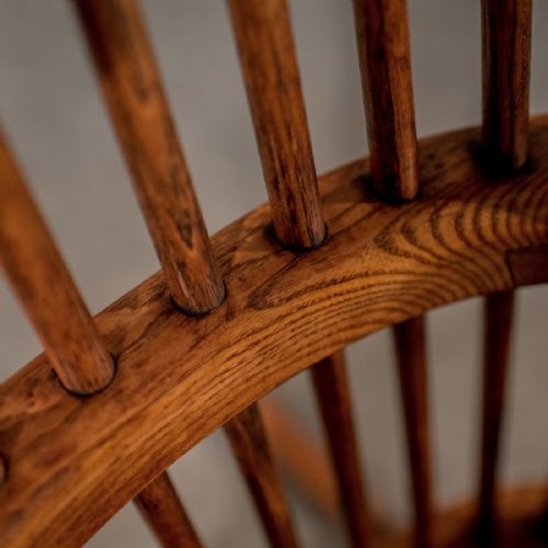 fig 2. Antique Rocking Windsor Chair Armchair in Ash & Elm Fine Shape - Victorian c1900