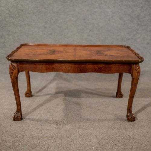 fig 2. Antique Burr Walnut Coffee Magazine Side Lamp Occasional Table Edwardian c1910
