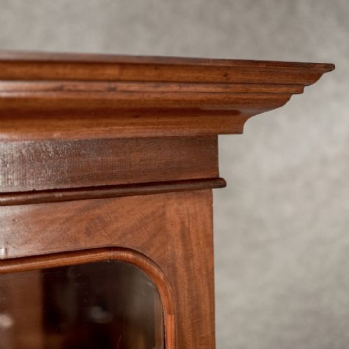 fig 2. Antique Large Display Bookcase Cabinet Mahogany Victorian c1860