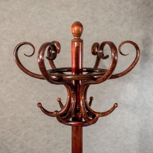 fig 3. Antique Bentwood Coat Hat Stick Hall Stand English Edwardian c1910