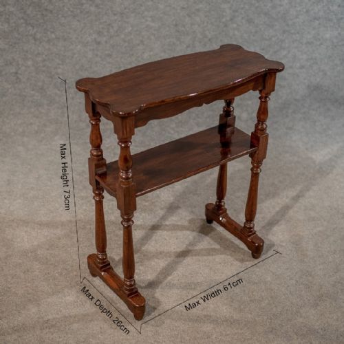 fig 1. Antique Narrow Side Table Reading Stand Quality Dark Oak English Victorian c1880