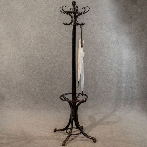 Antique Ebonised Bentwood Coat Hat Stick Hall Stand English Edwardian C1910