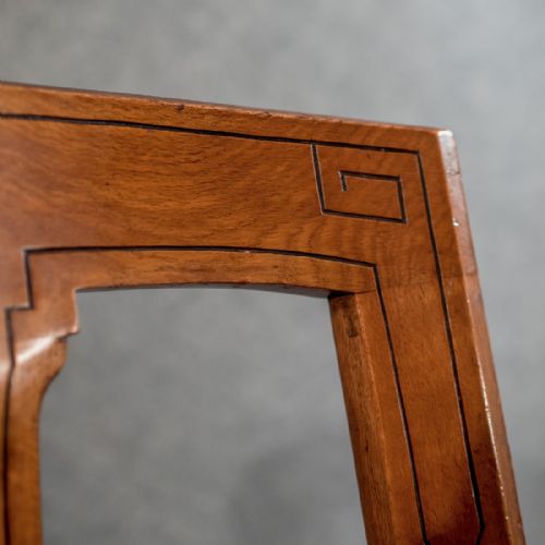 fig 3. Antique Oak Set of 6 Dining Chairs - Fine Quality English Victorian c1890