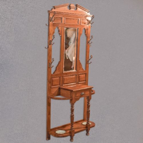Antique Hall Stand, Edwardian Walnut C.1910
