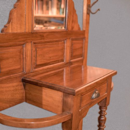 fig 3. Antique Hall Stand, Edwardian Walnut c.1910