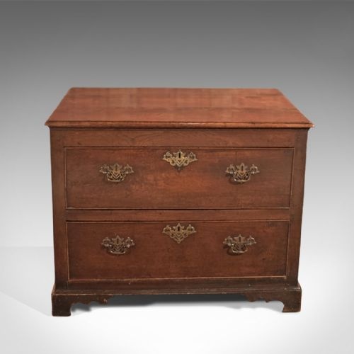 fig 3. Antique Chest of Drawers, Georgian Squat Tallboy
