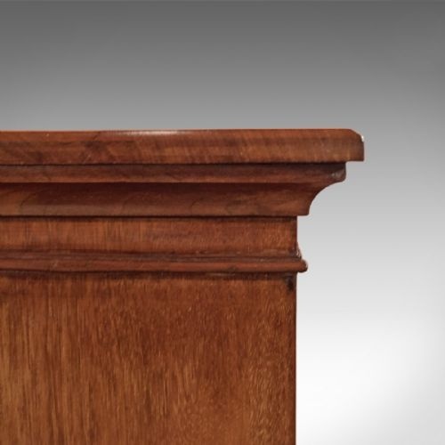 fig 4. Antique Glazed Bookcase, Victorian Walnut c.1870