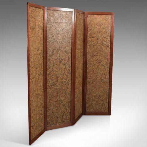fig 2. Antique Folding Screen, Victorian Walnut c.1870