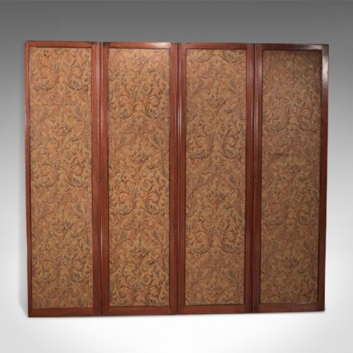 fig 4. Antique Folding Screen, Victorian Walnut c.1870