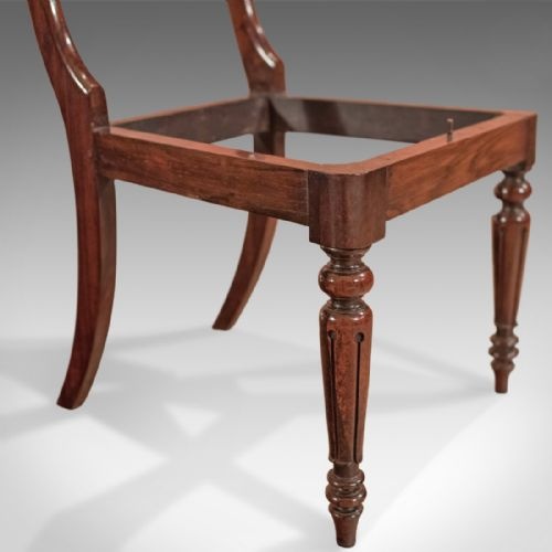 fig 2. Set of Four Antique Dining Chairs, Regency Rosewood c.1820