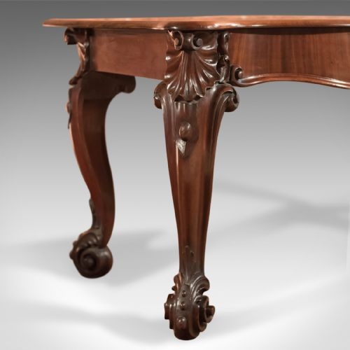 fig 2. Antique Serving Table, Victorian Mahogany