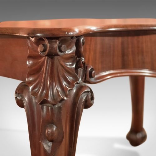 fig 3. Antique Serving Table, Victorian Mahogany